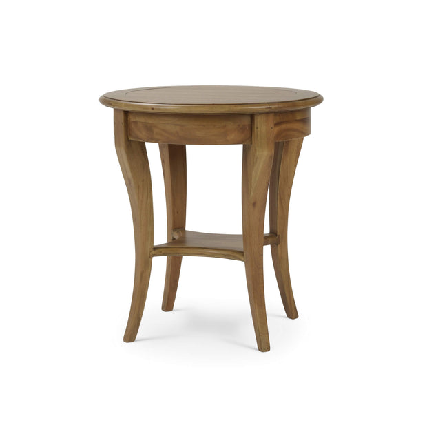 Bradley Round Side Table in Antique French Oak