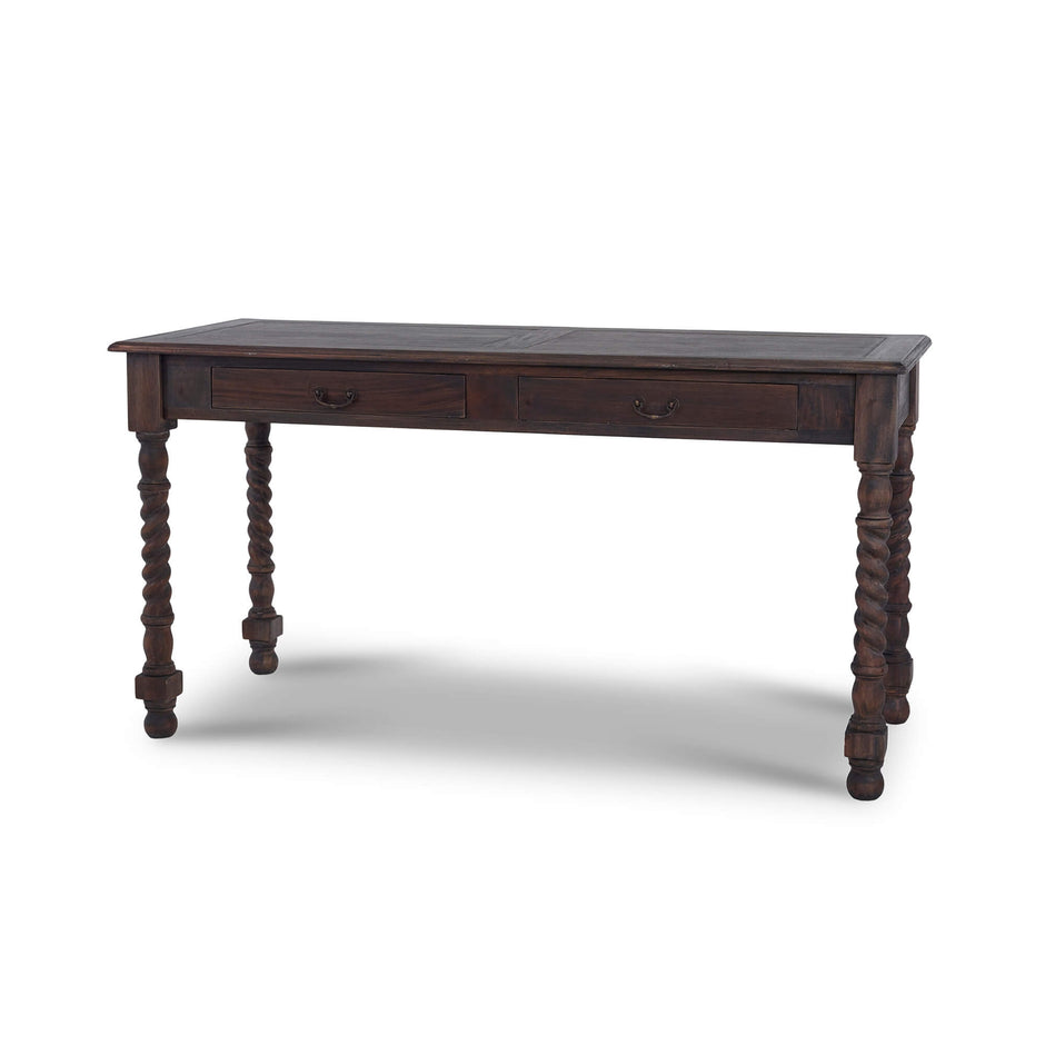 Console Desk w/ Barley Twist Leg