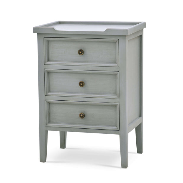Eton 3 Drawer End Table in Grey Charleston