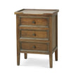 Eton 3 Drawer End Table in Straw Wash