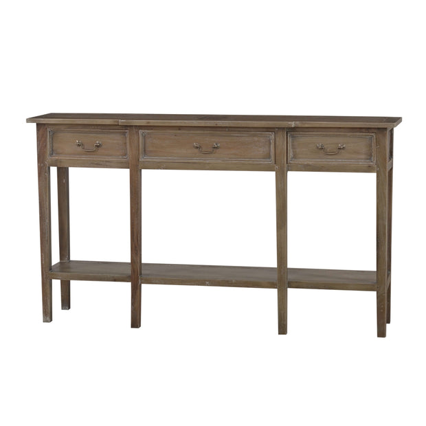 Amherst Narrow Console Table in Straw Wash