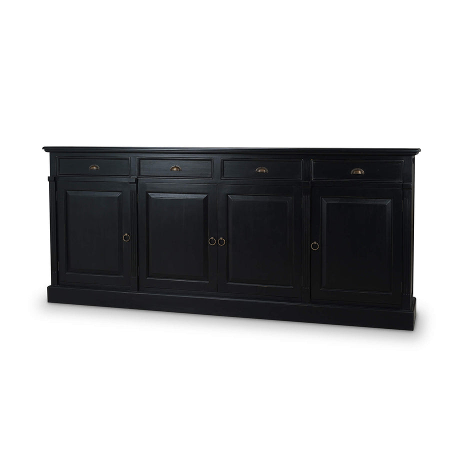 Hudson 4 Door Sideboard in Batavia Black