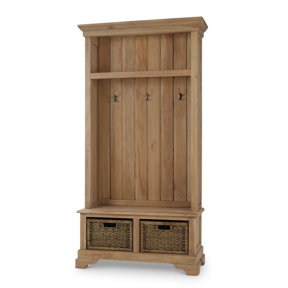 Homestead Hallstand w/ Rattan Baskets