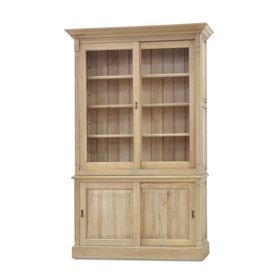Hudson 88'' Bookcase w/ 2 Sliding Doors