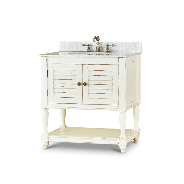 Cottage Guest Vanity w/ Sink & Marble Top