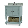 Jefferson Single Vanity w/ Sink & Marble Top
