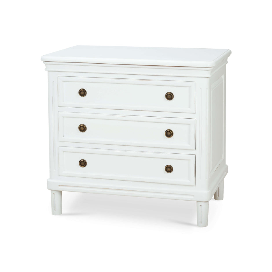 Hayward 3 Drawer Dresser Small in Architectural White