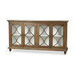Hamilton 4 Door Buffet in Straw Wash w/ Architectural White Interior