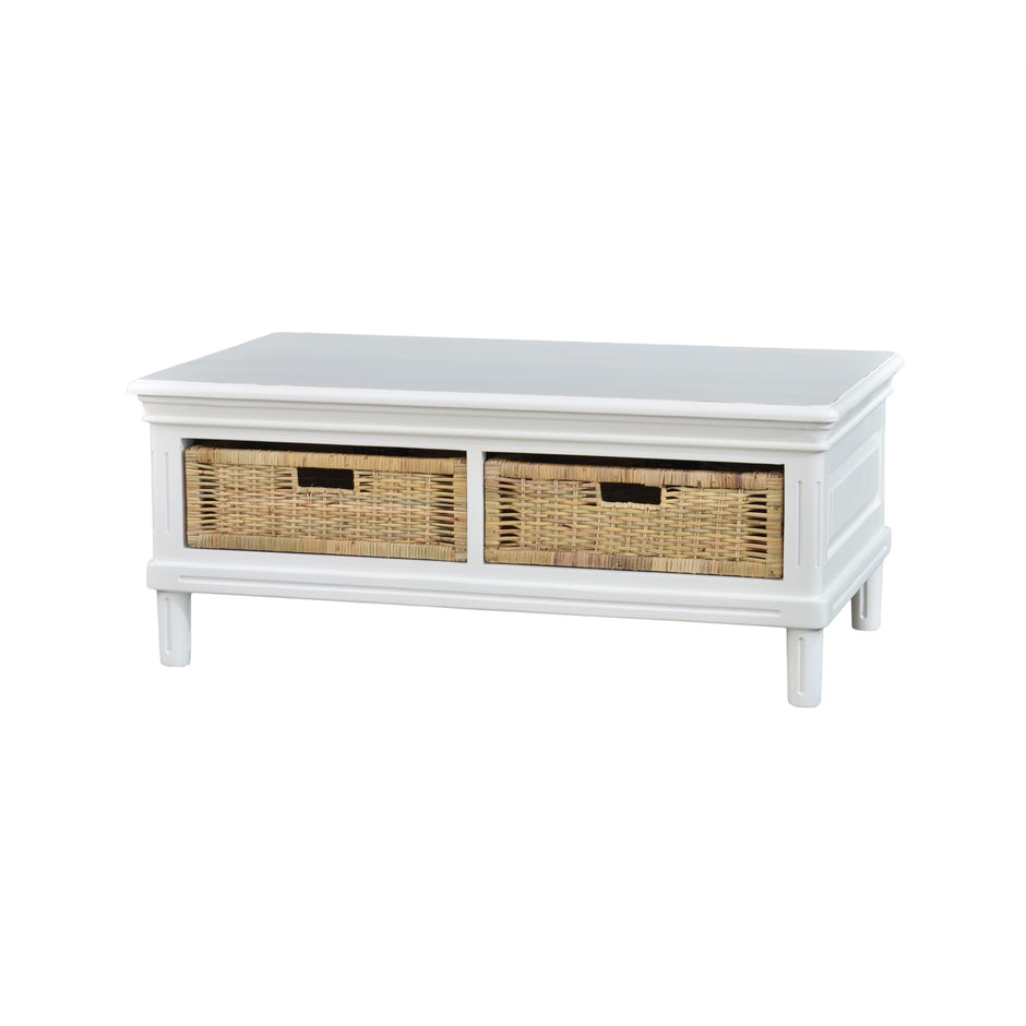 Hayward Coffee Table with Baskets