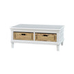 Hayward Coffee Table with Baskets