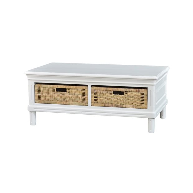 Hayward Coffee Table with Baskets
