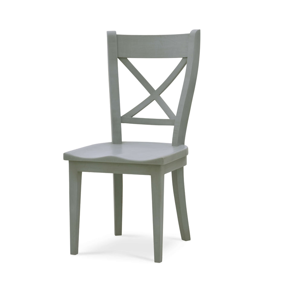 Summerset Chair w/ Wood Seat in Grey Charleston