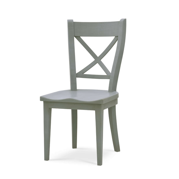 Summerset Chair w/ Wood Seat in Grey Charleston