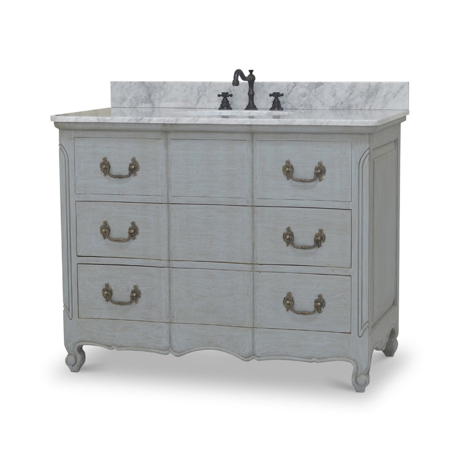 Provence Single Vanity w/ Sink & Marble top