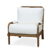 Cholet Arm Chair in Straw Wash w/ Arctic White Performance Fabric