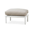 Cholet Ottoman in Architectural White w/ Camelot Performance Fabric