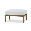 Cholet Ottoman in Straw Wash w/ Arctic White Performance Fabric