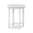 Cholet Round End Table in Architectural White