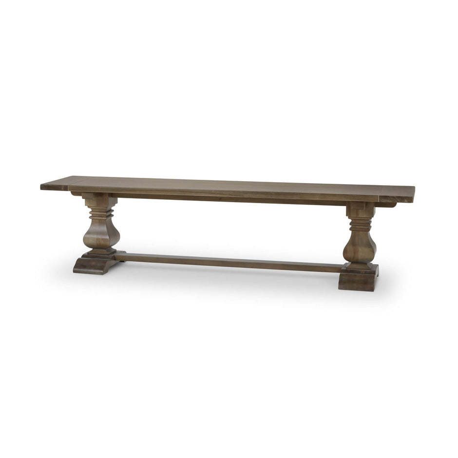 Trestle Dining Bench in Straw Wash
