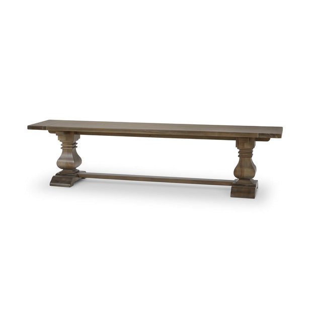 Trestle Dining Bench in Straw Wash