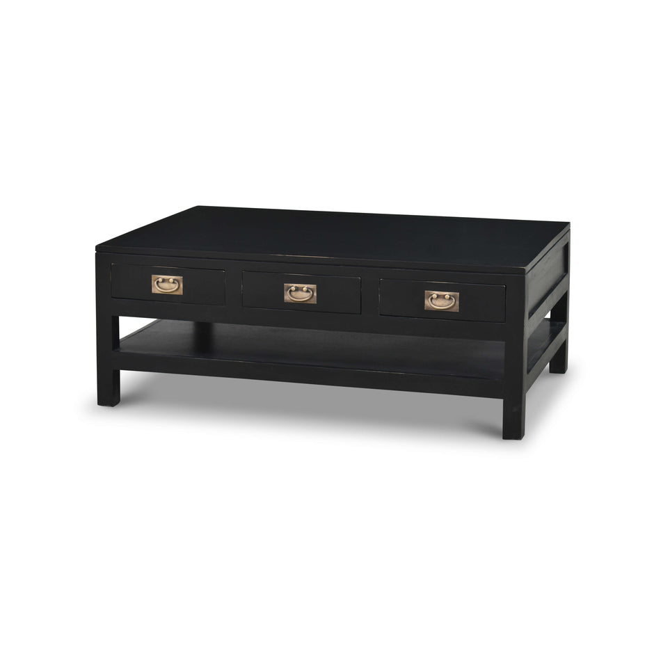 Kagu 6 Drawer Coffee Table w/ Shelf