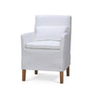 Bilboa Slipcovered Arm Dining Chair