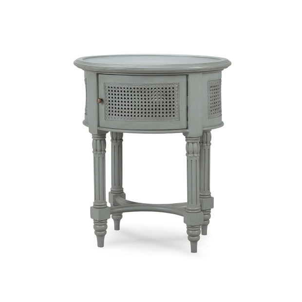Montego Side Table w/ Rattan Door
