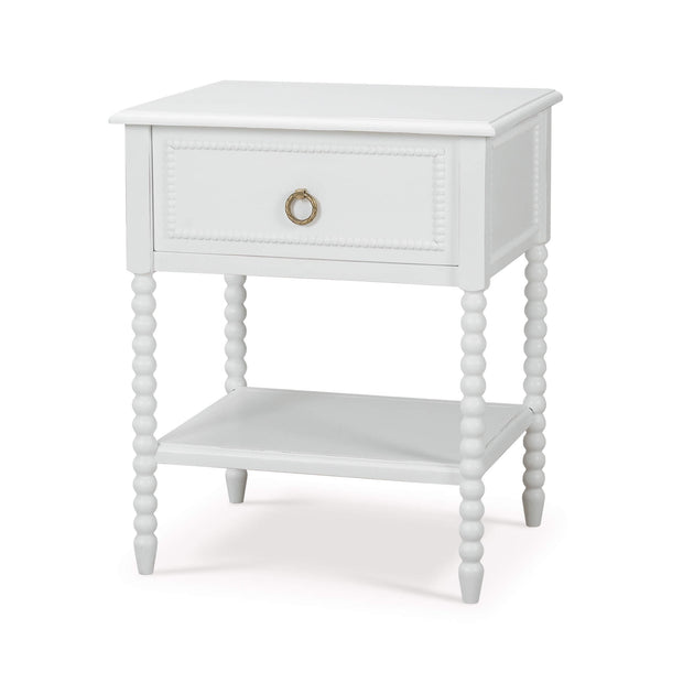 Cholet Bedside Table in Architectural White