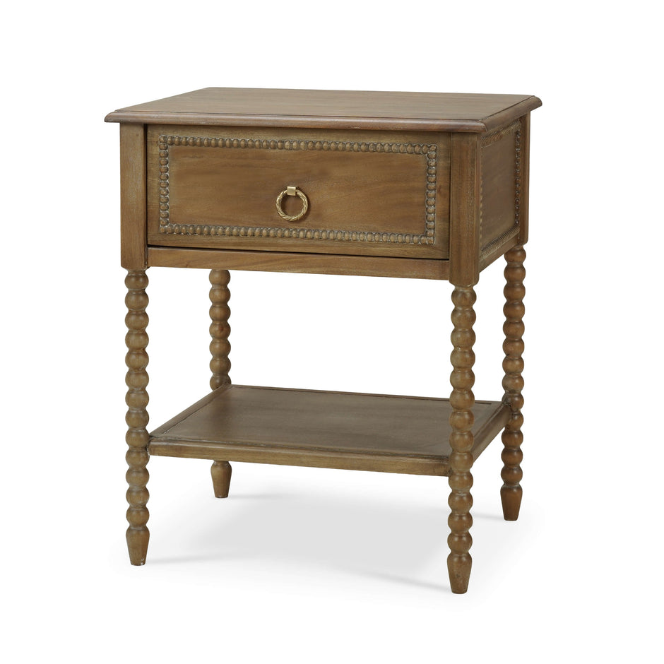 Cholet Bedside Table in Straw Wash