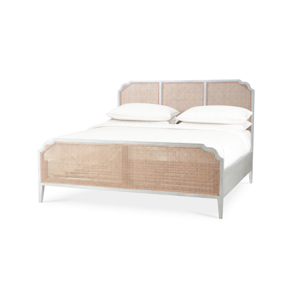 Marisol Bed w/ Rattan Queen