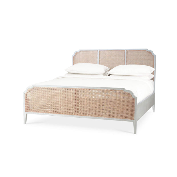 Marisol Bed w/ Rattan Queen