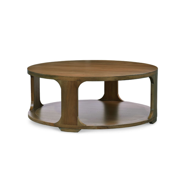 Corte Round Coffee Table in Straw Wash