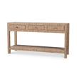 Kagu Console Table Wrapped in Rattan Natural