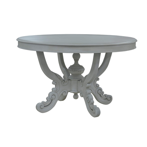 Mandolin Dining Table w/ Solid Hardwood Top