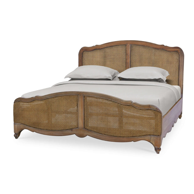Covington Bed King in Straw Wash w/ Rattan Glaze