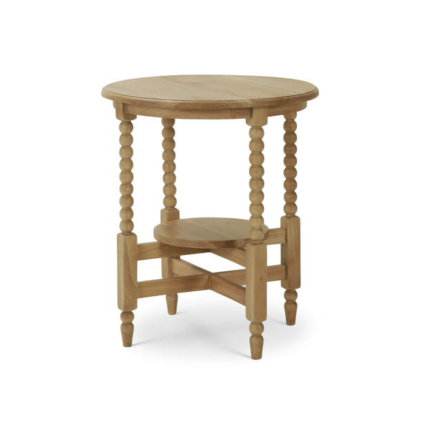 Cholet Round Side Table in Fruitwood