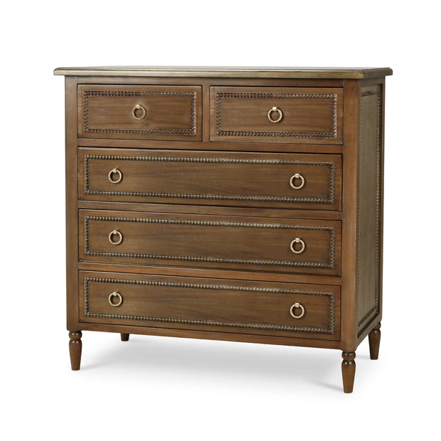 Cholet 5 Drawer Dresser in Straw Wash