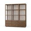 Cohan Open Cabinet w/ 6 Drawers w/ Rattan