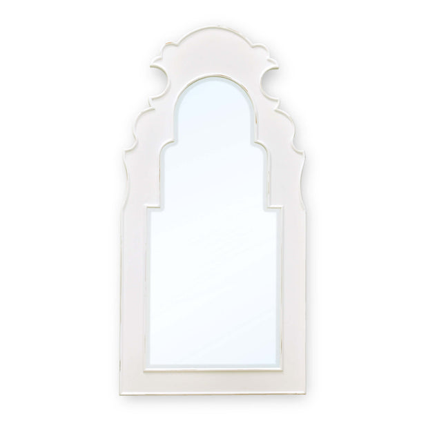 Lotus Mirror in White Harvest