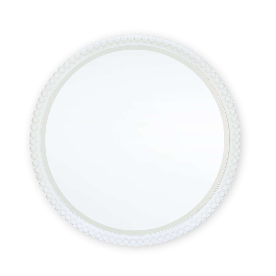 Cholet Round Mirror Large in Architectural White