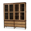 Kagu 4 Door Tall Cabinet w/ Premium Rattan