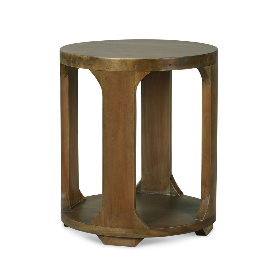 Corte End Table in Straw Wash