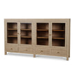 Kagu 4 Door Low Cabinet w/ Raffia