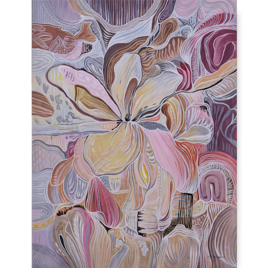 Mulberry on Canvas 24 x 36 w/o Frame