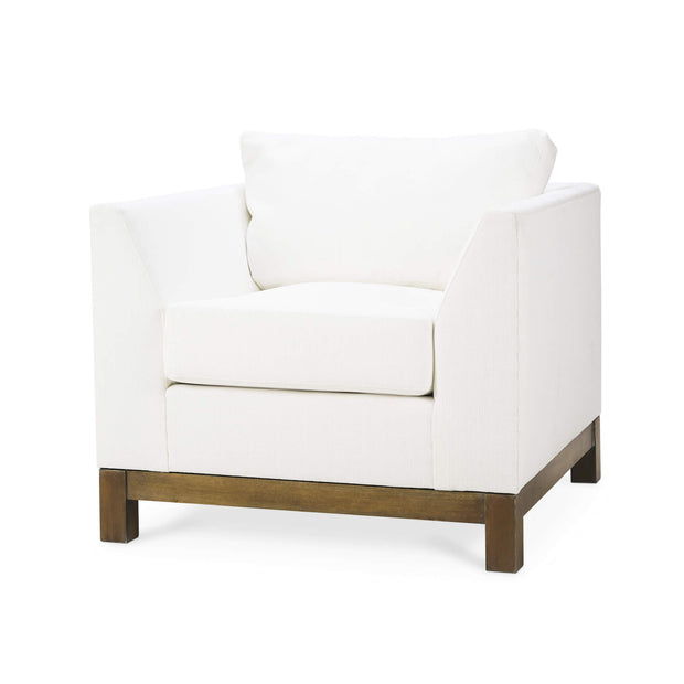 Aberdeen Chair in Arctic White Performance Fabric