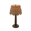 Cholet Table Lamp w/ Scalloped Shade in Straw Wash