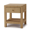 Kagu 1 Drawer Nightstand Wrapped in Natural Rattan