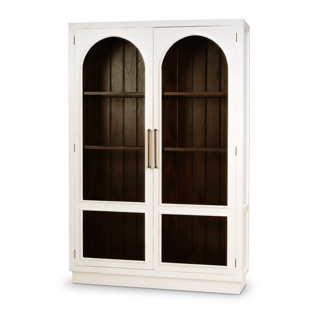 Vannes 2 Door Display Cabinet w/ Glass Shelves