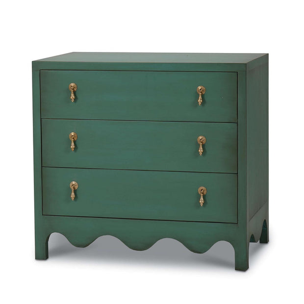 Chloe 3 Drawer Dresser in Vintage Willow Green