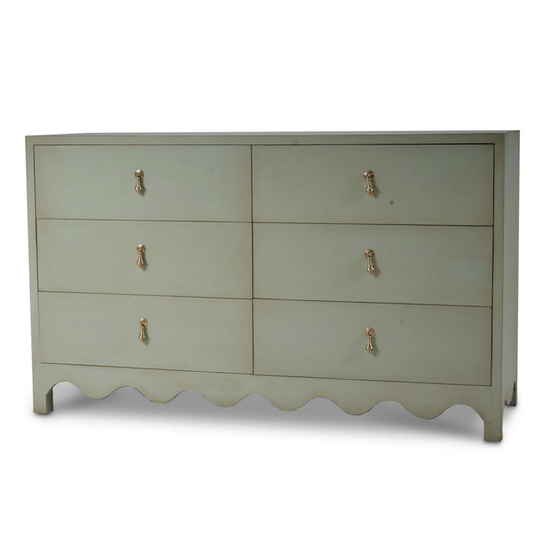 Chloe 6 Drawer Dresser in Vintage Fennel Green
